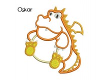 Stickdatei - Knuffeldrachen Oskar